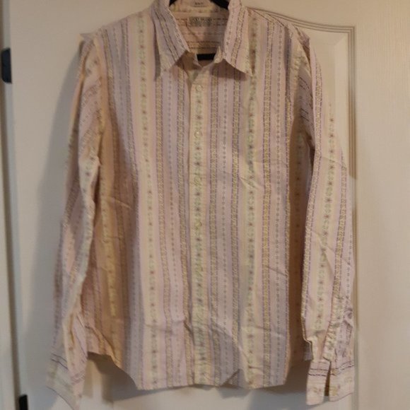 Lucky Brand Striped Floral Dress Shirt - Picture 6 of 7